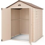 Abri de jardin rsine beige trigano 316 m + kit dancrage