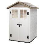 Abri de jardin en r�sine - habrita - toit bi - pente - 22 mm - 937 x 144 cm