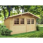 Abri de jardin - solid - niort - double porte - menuisière - vitrage en verre - 28mm Abri de jardin - solid - niort - double porte - menuisière - vitrage en verre - 28mm