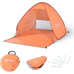 Abri de plage tente - outsunny - pliable pop - up automatique instantan� protection uv fen�tre arri�re ...