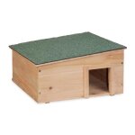 Relaxdays abri pour hrisson avec fond 2 parties maisonnette h x l x p : 215 x 40 x 40 cm nature