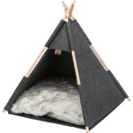 Abri tipi trixie - feutre - 55  65  55 cm - anthracite