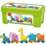 Abrick coffret train du zoo - ecoiffier - les maxi 7840 - 42 pi�ces - d�s 12 mois