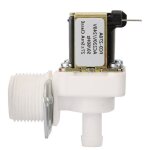 Ac 220v lectrovanne lectrique en plastique 3 / 4 pouce n / c type normalement ferm pour machine  ...
