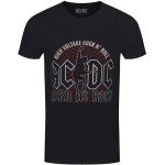 T - shirt homme ac / dc hard as rock - noir - coupe rgulire - 100% coton