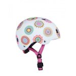 Casque v�lo et trottinette doodle dots boucle magn�tique lumi�re led int�gr�e taille m