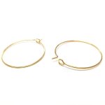 Accessoires cr�ation boucle doreille cerceaux cr�ole 25 mm (10 pi�ces) dor�