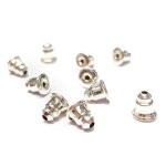 Accessoires cration fermoir boucle doreille plaqu laiton(10 pices) argent