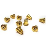Accessoires cration fermoir boucle doreille plaqu laiton(10 pices) dor