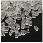 Accessoires cration fermoir boucle doreille poussoir tube 3 x 3 mm (50 pices) transparent