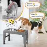 Accessoire - homewell - gamelle chien - abs + acier inoxydable - 44x24cm - antid�rapant