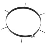 Accessoires de jardin - vidaxl - colliers a�rateurs de pelouse 5 pcs - fer noir - 30 cm - durable