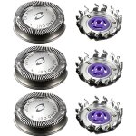 Accessoire rasoir - ttes de rasage 3 pcs universel double couches lames de rechange grille et cutter ...