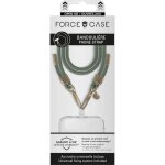 Accessoire pour t�l�phone mobile - force case - bandouli�re cordon - kaki - d�tails gold - couleur verte ...