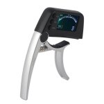 Accordeur de capo guitare - vvikizy - 2 en 1 - abs - alliage de zinc - lcd argent