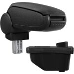 Accoudoir central pour peugeot 308 i - avec compartiment - rembourr - textile - noir