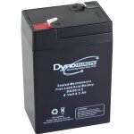 Batterie acide - plomb 6v - 4. 5 ah 70x48x106mm