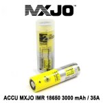 Accu mxjo 18650 de 3000 mah - 35a - flat top + etui de protection. une référence pour le power vaping. ... Accu mxjo 18650 de 3000 mah - 35a - flat top + etui de protection. une référence pour le power vaping. ...