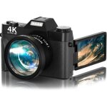 Acoletty appareil photo numérique pour photographie, youtube vlog camera 4k ultra hd 48mp avec carte ... Acoletty appareil photo numérique pour photographie, youtube vlog camera 4k ultra hd 48mp avec carte ...