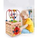 Activit cube perle labyrinthe jouet 7 dans 1 ensemble de jouet en bois de pour enfants et bbsincluant ...