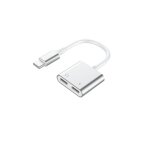 Adaptateur 2 en 1 - force power - lite - usb - c vers usb - c - 100w pd - audio sans interf�rence - blanc ...