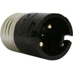Adaptateur e27 vers b22 - noname - noir - ampoule non fournie - adaptateur de culot