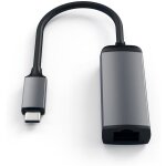 Adaptateur satechi usb type - c vers ethernet rj45 gris sid�ral