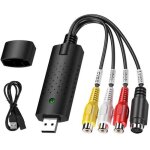 Adaptateur de capture vid�o - zamus - vhs vers dvd - usb 2. 0 - rca - s - vid�o
