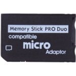 Adaptateur de carte mémoire micro sd vers memory stick pro duo - noir (compatible psp) Adaptateur de carte mémoire micro sd vers memory stick pro duo - noir (compatible psp)