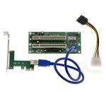 Adaptateur convertisseur type pont pci vers pci express pcie x1 2 ports avec chipset asm liaison par ...