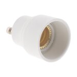 Adaptateur de douille gu40 vers e14 � ba�onnette - ampoules led - blanc - zenitech