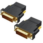 Adaptateur dvi vers hdmi - phonillico - lot de 2 - 1080p full hd - résolution 1920x1200 - noir Adaptateur dvi vers hdmi - phonillico - lot de 2 - 1080p full hd - résolution 1920x1200 - noir