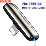 Adaptateur couteurs iphone 12 / 11 / xs / 8plus / 8 / 7plus adaptateur splitter double foudre accessoires ...