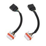Adaptateur de faisceau de c�blage de phare connecteur de faisceau de c�blage de phare 2 pi�ces pour phare ...