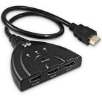 Adaptateur hdmi 4k 3 ports en 1 compatible 4k / 1080p pour pc xbox ps3 ps4 apple tv