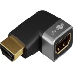 Adaptateur hdmi coud� 90� - goobay - 72010 - 8k 60 hz - 4k 120 hz - 48 gbits