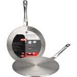 Adaptateur inox vitro induction. manche inox. diametre 145 cm - ideal pour adapter tous vos recipients ...