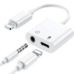 Adaptateur iphone jack casque 2 en 1 lightning vers 3. 5mm & chargeur prise casque - hykjside - adaptateur ...