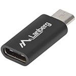 Adaptateur lanberg ad - uc - um - 01 microusb mâle vers usb type - c femelle - noir Adaptateur lanberg ad - uc - um - 01 microusb mâle vers usb type - c femelle - noir