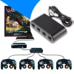Adaptateur de manette gamecube - nintendo - wii u - 4 manettes - vibration int�gr�e - usb
