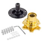 Adaptateur de moyeu de volant gm quick release racing adapter snap fitting kit - mothinessto - or - aluminium ...