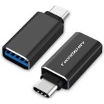 Adaptateur otg usb - c 3. 1 m�le vers usb 3. 0 femelle 10gbps - techexpert noir