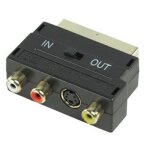 Adaptateur peritel mâle 21 pins rgb 3 rca s video Adaptateur peritel mâle 21 pins rgb 3 rca s video