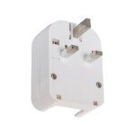 Adaptateur prise type f tte large avec cble bas  prise type g (uk) blanc