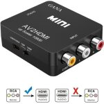 Adaptateur vid�o - rca vers hdmi - compatible 1080p - noir - transmet le signal vid�o