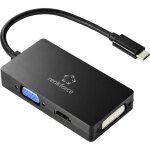 Adaptateur - renkforce - rf - 4633066 - usb - c� vers vga / hdmi / dvi - r�solution 1920x1080