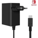 Adaptateur secteur - nintendo - switch - chargeur de voyage - usb type - c - noir