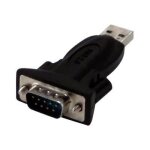 Adaptateur srie - mcl - convertisseur usb 2. 0 rs232 - 1 port db09 mle - rallonge 180m - noir