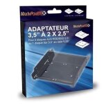 Adaptateur ssd / hdd - noir - 2. 5 et 3. 5 - 1 baie 5. 25 - compatible disques