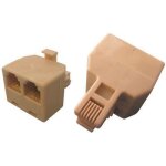 Adaptateur telephonique rj11 rj12 m�le 2 rj11 rj12